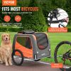 VEVOR Dog Bike Trailer, Supports up to 66 lbs, Pet Cart Bicycle Carrier, Easy Folding Frame with Quick Release Wheels, Universal Bicycle Coupler