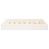 Dog Bed White 28.1"x21.3"x3.5" Solid Wood Pine