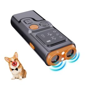 Dog Barking Control Training Devices Deterrent with LED Flashlight (Color: Black, Type: Style A)