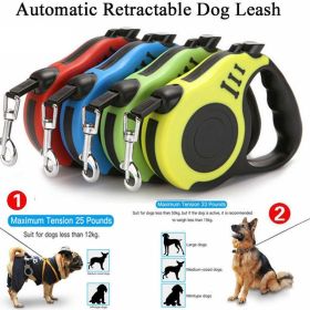 Automatic Retractable Dog Leash Pet Collar Automatic Walking Lead FreeLeash (Color: Blue, Length: 3m)