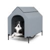 Pet House with Ventilated Windows for Indoor & Outdoor